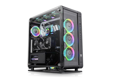 THERMALTAKE Case Core P6, ATX, Průhledná bočnice, černá