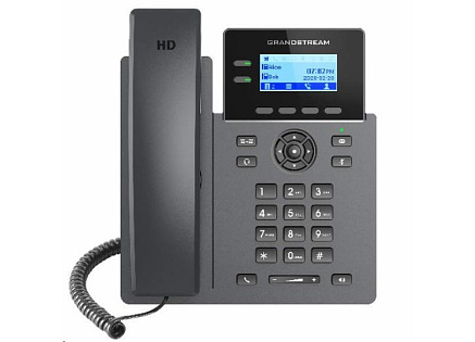 Grandstream GRP2602W [VoIP telefon - 2.21" 132 x 48 grafický,  4x SIP účet, 2x RJ45 10/100 Mbps, PoE]