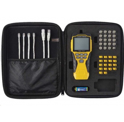 KLEIN TOOLS - VDV Scout® Pro 3 Tester Kit Locator (PoE) - 18x RJ45, 18x F-konektor KLEIN TOOLS - VDV Scout® Pro 3 Tester Kit Locator (PoE) - 18x RJ45, 18x F-konektor