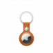 APPLE AirTag Leather Key Ring - Golden Brown