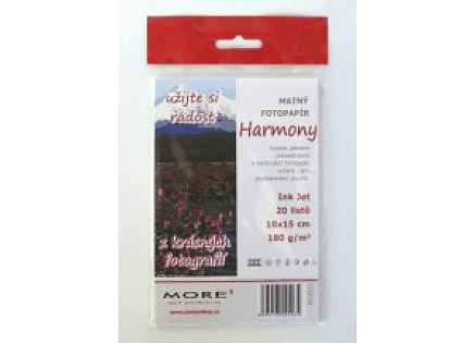 ARMOR MORE Fotopapír Harmony 180g,10x15 / matt, 20 listů, photo 10x15cm
