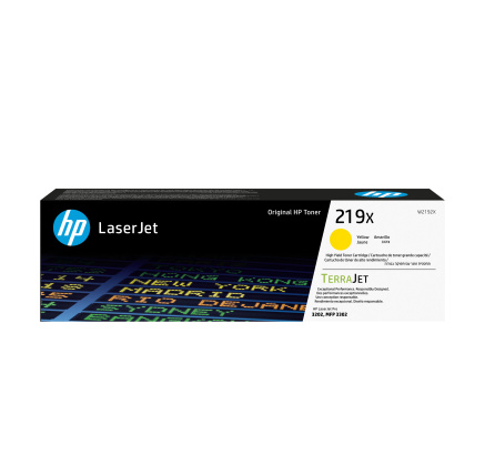 HP 219X High Yield Yellow Original LaserJet Toner Cartridge (2,500 pages)