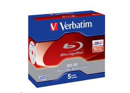 VERBATIM BD-RE(5-pack)Blu-Ray/Jewel/2x/25GB VERBATIM BD-RE(5-pack)Blu-Ray/Jewel/2x/25GB
