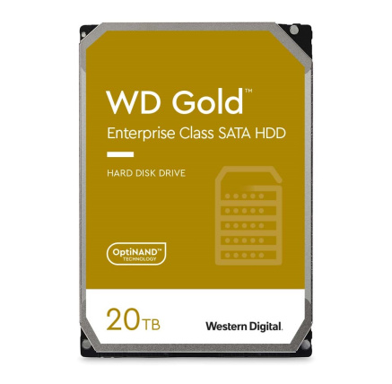 WD GOLD WD202KRYZ 20TB, SATA III 3.5", 512MB 7200RPM, 269MB/s, CMR, Enterprise WD GOLD WD202KRYZ 20TB, SATA III 3.5", 512MB 7200RPM, 269MB/s, CMR, Enterprise
