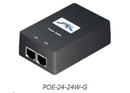 UBNT POE-24-24W-G [Gigabit PoE adaptér, 24V/1A (24W), vč. napájecího kabelu]
