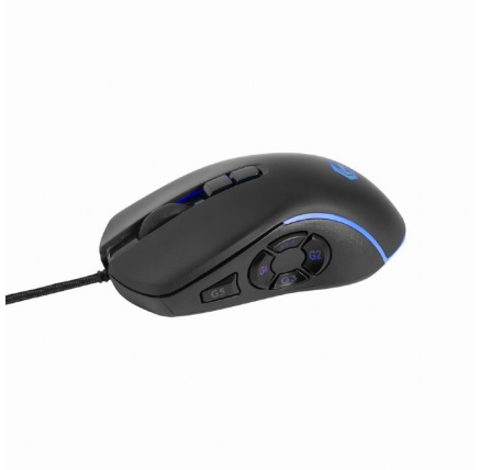 GEMBIRD myš RAGNAR RX500, podsvícená, 6 tlačítek, černá, 7200DPI,  USB