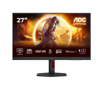 AOC MT 27" Q27G4ZR - 2560x1440,Fast IPS,240Hz (OC 260Hz),2xHDMI,1xDP,Repro,Pivot