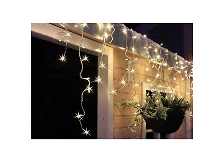 Solight LED vánoční závěs, rampouchy, 360 LED, 9m x 0,7m, přívod 6m, venkovní, teplé bílé světlo