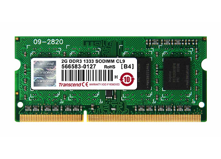 TRANSCEND SODIMM DDR3 2GB 1333MHz 1Rx8 CL9