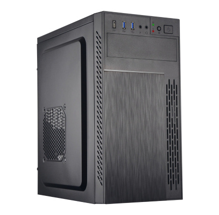 EUROCASE skříň ML M6-505B, Midi Tower, 1xUSB-C, 2x USB 3.0, 2x audio, bez zdroje