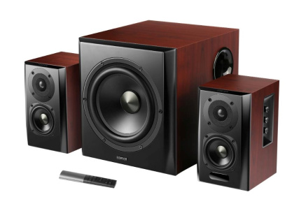 EDIFIER reproduktory S350DB, 150W, hnědá