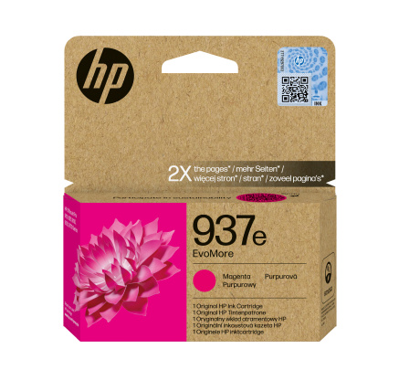 HP 937e EvoMore Magenta Original Ink Cartridge (1,650 pages) HP 937e EvoMore Magenta Original Ink Cartridge (1,650 pages)