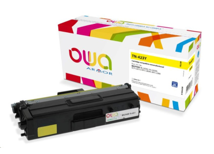 OWA Armor toner pro BROTHER HL-L 8260, 4.000 str., kom. s TN423Y žlutá/yellow