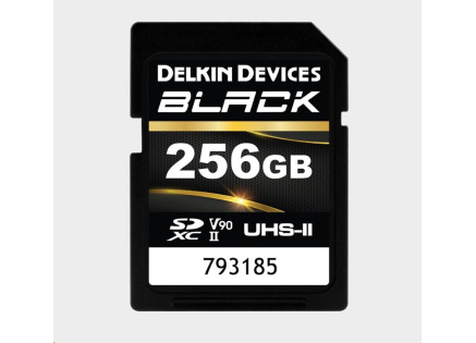 Delkin SDXC BLACK Rugged UHS-II R300/W250 (V90) 256GB (new)