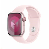 APPLE Watch Series 9 GPS + Cellular 41mm Pink Aluminium Case with Light Pink Sport Band - M/L