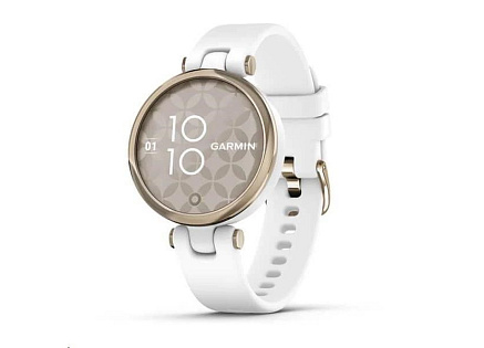 Garmin hodinky Lily Sport Cream Gold/White Silicone Band