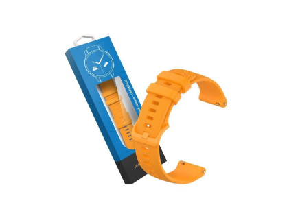 RhinoTech univerzální silikonový řemínek Quick Release 18mm, oranžová