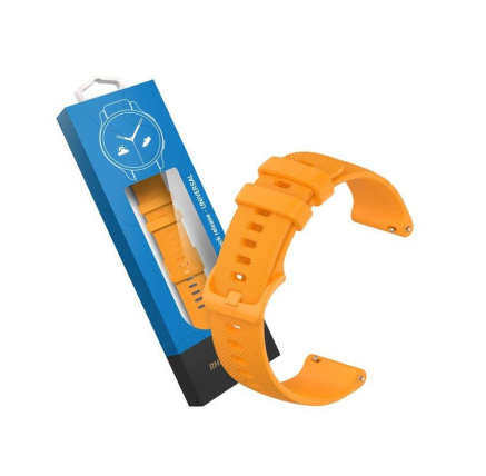 RhinoTech univerzální silikonový řemínek Quick Release 18mm, oranžová