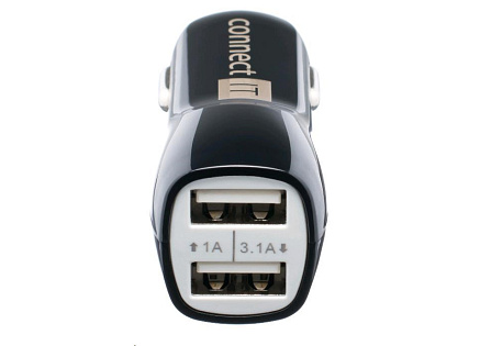 CONNECT IT USB PREMIUM nabíječka univerzální do auta (2x USB 3,1A a 1A., autoadaptér CL)
