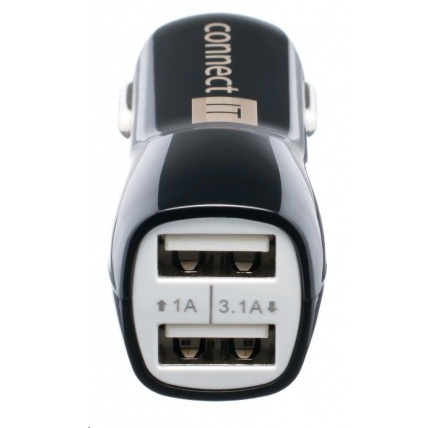 CONNECT IT USB PREMIUM nabíječka univerzální do auta (2x USB 3,1A a 1A., autoadaptér CL)
