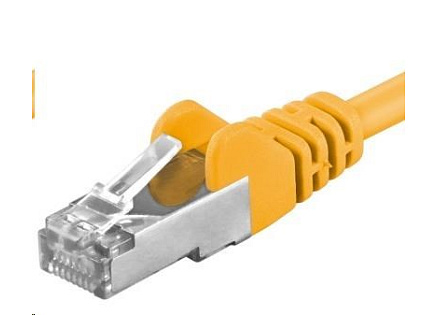 PREMIUMCORD Patch kabel CAT6a S-FTP, RJ45-RJ45, AWG 26/7 10m žlutá PREMIUMCORD Patch kabel CAT6a S-FTP, RJ45-RJ45, AWG 26/7 10m žlutá
