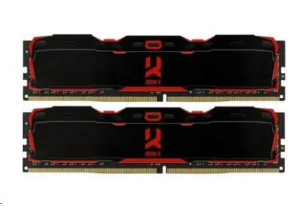 GOODRAM DIMM DDR4 16GB (Kit of 2) 3200MHz CL16 IRDM X, Černá