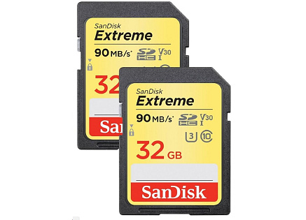SanDisk SDHC karta 32GB Extreme (90MB/s V30 UHS-I U3) 2-pack SanDisk SDHC karta 32GB Extreme (90MB/s V30 UHS-I U3) 2-pack