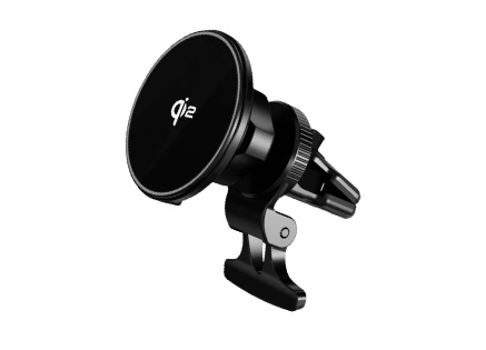WG - Nabíječka do auta WG 40, bezdrátová 15W s Qi2, pro iPhony podporující MagSafe, černá
