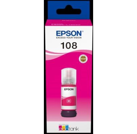 EPSON 108 EcoTank Magenta ink bottle EPSON 108 EcoTank Magenta ink bottle