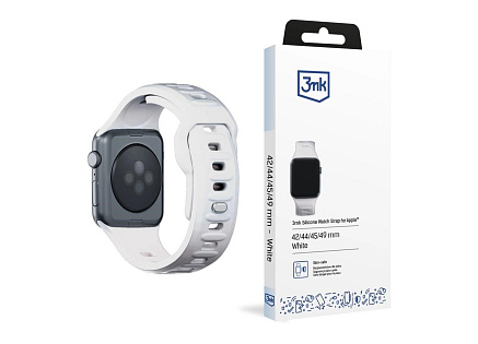 3mk řemínek Watch Strap pro Apple 42/44/45/49 mm White 3mk řemínek Watch Strap pro Apple 42/44/45/49 mm White