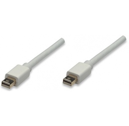 MANHATTAN kabel Mini DisplayPort, Male to Male, 1m, White MANHATTAN kabel Mini DisplayPort, Male to Male, 1m, White