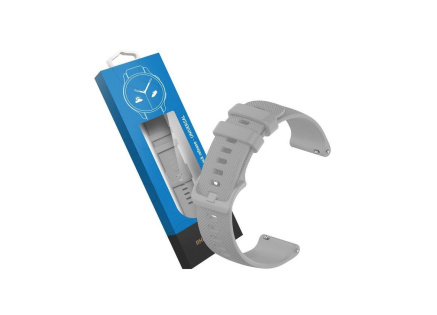 RhinoTech univerzální silikonový řemínek Quick Release 18mm, šedá RhinoTech univerzální silikonový řemínek Quick Release 18mm, šedá