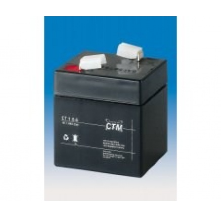 Baterie - CTM CT 6-1 (6V/1Ah - Faston 187), životnost 5let Baterie - CTM CT 6-1 (6V/1Ah - Faston 187), životnost 5let