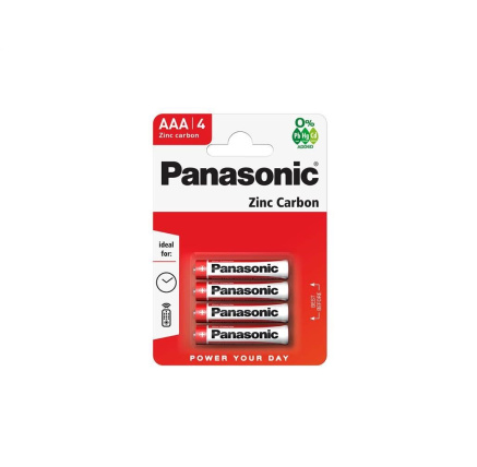 PANASONIC Zinkouhlíkové baterie Red Zinc R03RZ/4BP EU AAA 1,5V (Blistr 4ks)