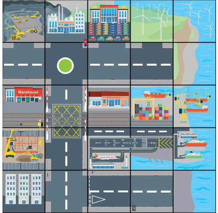 TT - Bee-Bot Podložka Doprava a průmysl