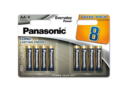 Panasonic Alkalická baterie LR6EPS/8BW Everyday Power (Blistr 8 ks) Panasonic Alkalická baterie LR6EPS/8BW Everyday Power (Blistr 8 ks)
