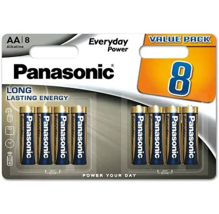 Panasonic Alkalická baterie LR6EPS/8BW Everyday Power (Blistr 8 ks) Panasonic Alkalická baterie LR6EPS/8BW Everyday Power (Blistr 8 ks)