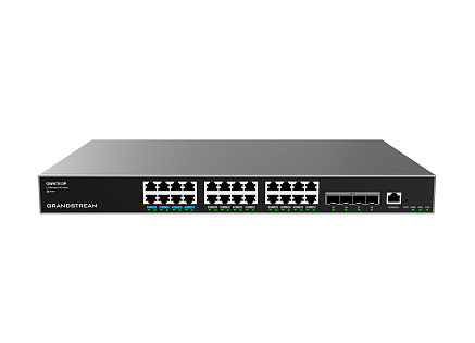 Grandstream GWN7813P Layer 3 Managed Network PoE Switch, 24 portů / 4 SFP+