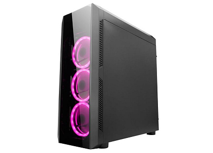 CHIEFTEC skříň Miditower Gaming SCORPION II Black, 2 x USB 3.0/1x USB 2.0, bez zdroje