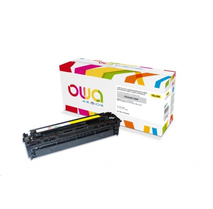 OWA Armor toner pro HP Laserjet Pro CP1525, 1300 Stran, CE322A, žlutá/yellow OWA Armor toner pro HP Laserjet Pro CP1525, 1300 Stran, CE322A, žlutá/yellow