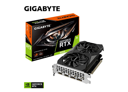 GIGABYTE VGA NVIDIA GeForce RTX 3050 WINDFORCE OC 6G V2, 6G GDDR6, 2xDP, 2xHDMI