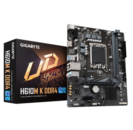 BAZAR GIGABYTE MB Sc LGA1700 H610M K DDR4, Intel H610, 2xDDR4, 1xHDMI, mATX (ROZBALENO)