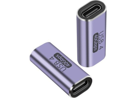 PremiumCord 40Gbps Aluminium USB-C Female - USB-C Female spojka PremiumCord 40Gbps Aluminium USB-C Female - USB-C Female spojka