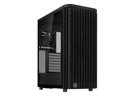 BAZAR ASUS case PROART PA401 WOOD TG, Mid Tower, ATX, 1xUSB-C Gen2x2, 2xUSB 3.0, 2x 160mm Fan, černá - Komplet