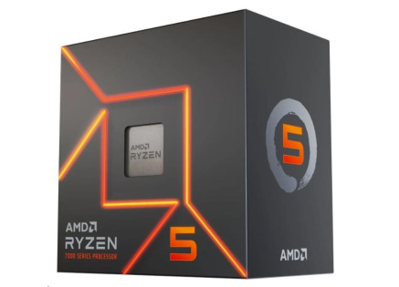 CPU AMD RYZEN 5 7600, 6-core, 3.8GHz, 38MB cache, 65W, socket AM5, BOX