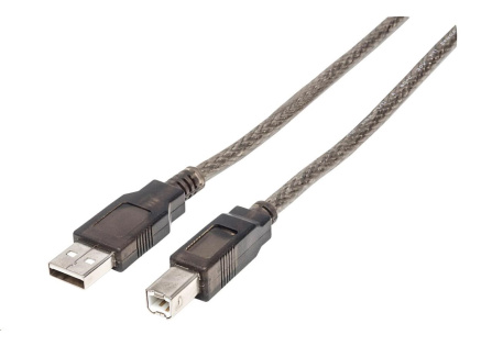 MANHATTAN Kabel USB-A na USB-B, 15m, černá