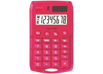 REBELL kalkulačka - StarletP BX - růžová