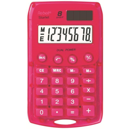 REBELL kalkulačka - StarletP BX - růžová