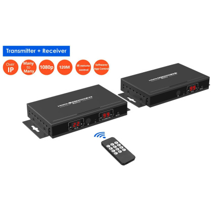 PremiumCord HDMI 1080p matrix over IP extender na 120m přes LAN PremiumCord HDMI 1080p matrix over IP extender na 120m přes LAN