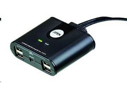 ATEN USB 2.0 Přepínač periferií 2:4 US-224 ATEN USB 2.0 Přepínač periferií 2:4 US-224